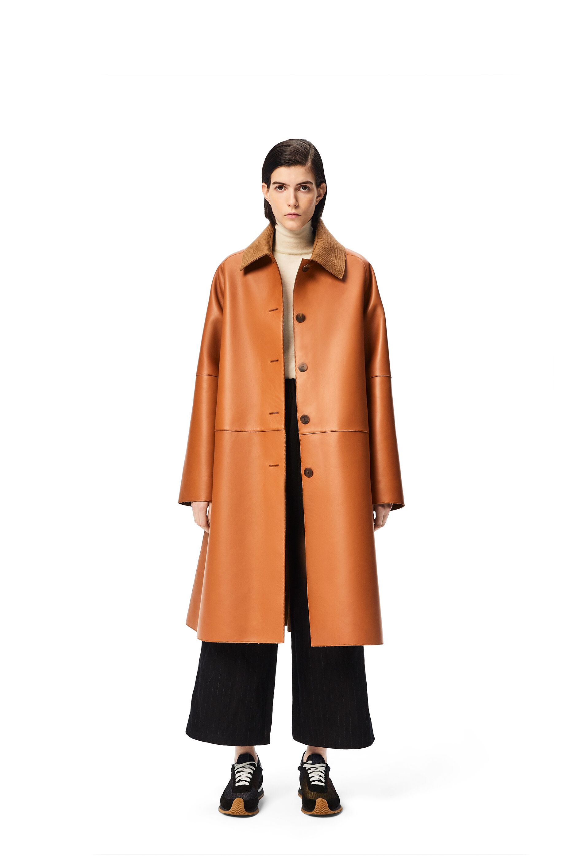 Bonded coat in nappa and wool - 2