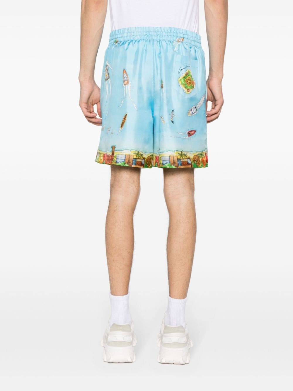 Maison Sur Piloti silk shorts - 4