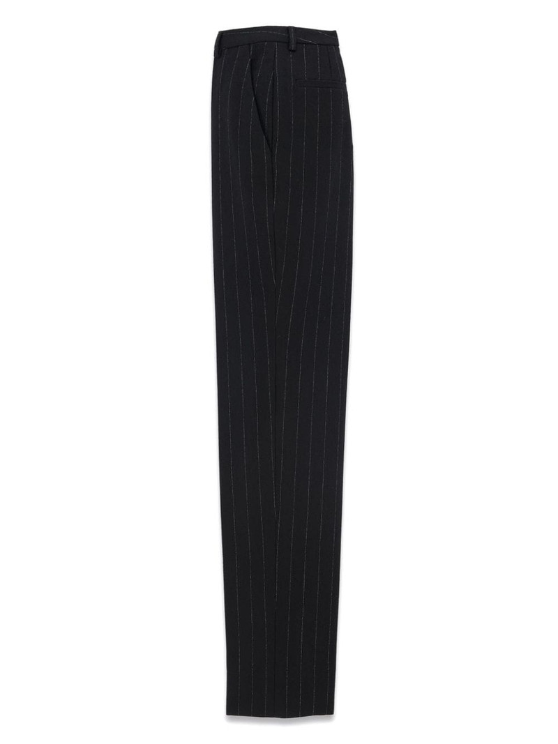 SAINT LAURENT pinstripe wool-felt trousers outlook