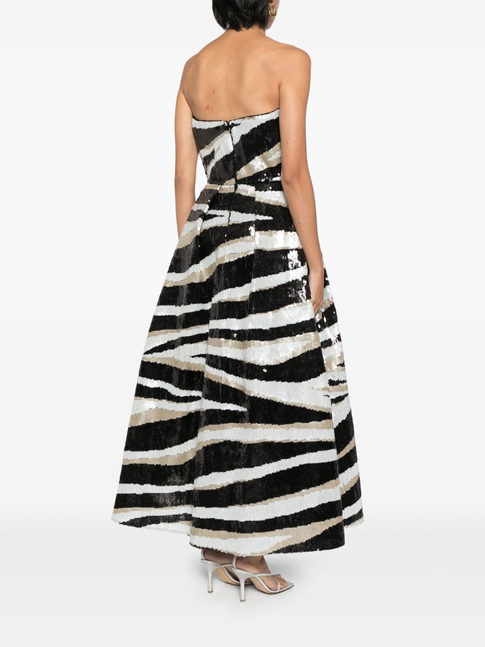 strapless sequin gown - 4