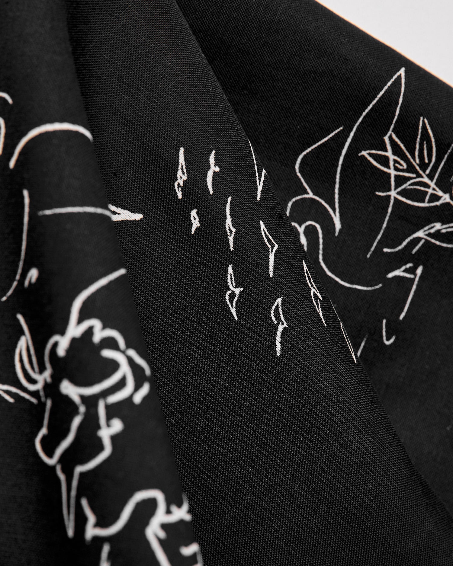 Engineered Garments｜ (Printed Bandana A - Black - Anima Engineered Garments Printed Bandana in Black Animal Curated