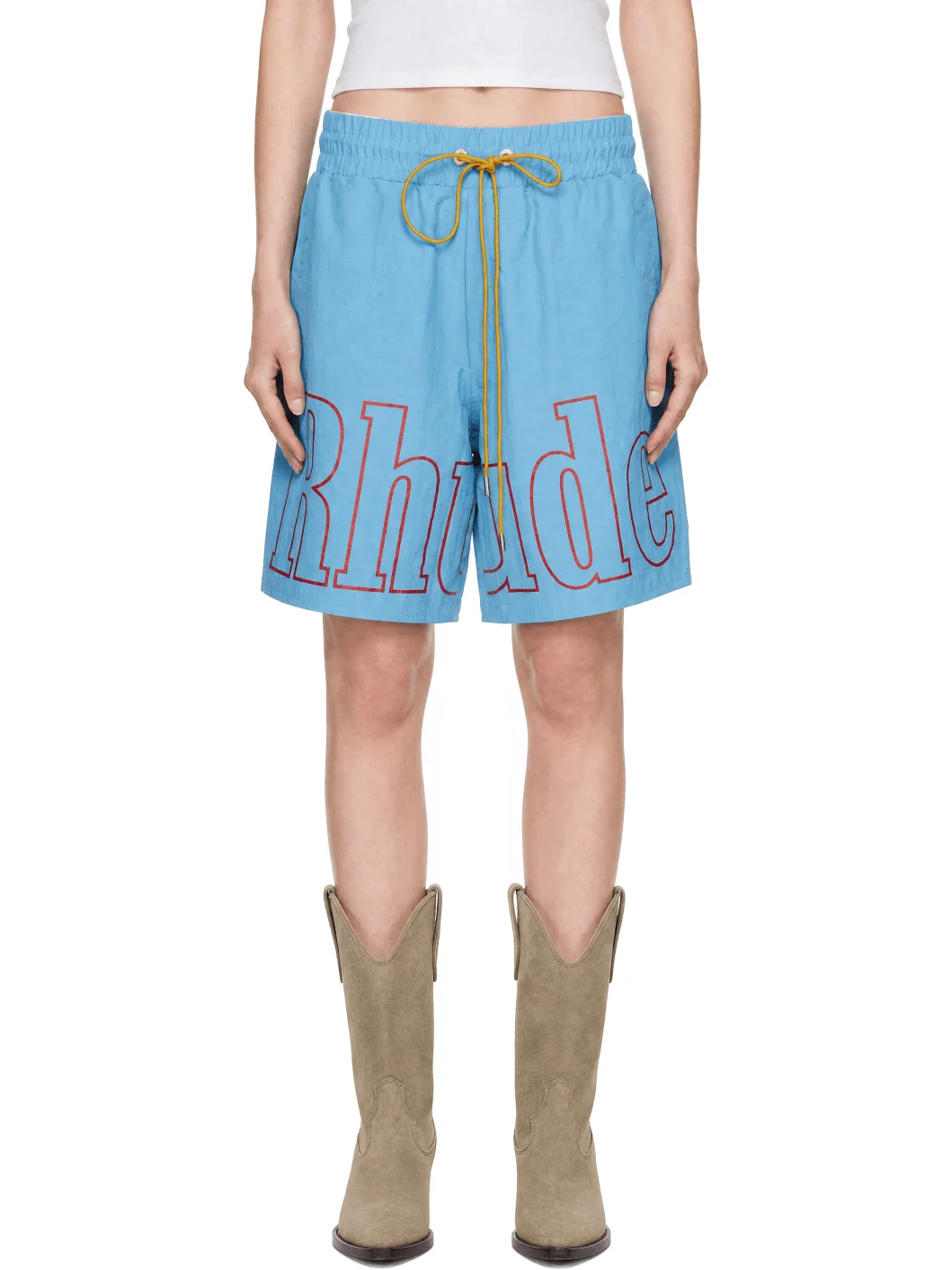 Blue Logo Track Shorts - 1