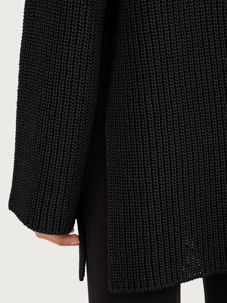 OVERSIZE BOAT NECK SWEATER - 4