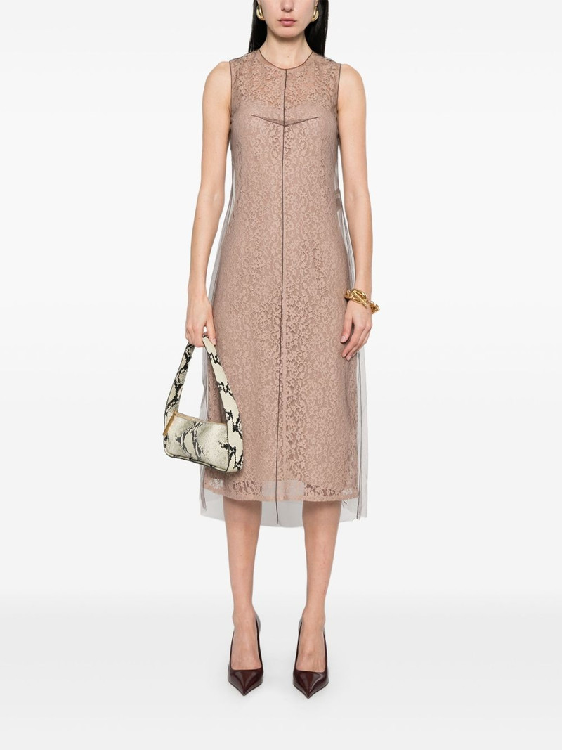 FENDI floral-lace midi dress outlook