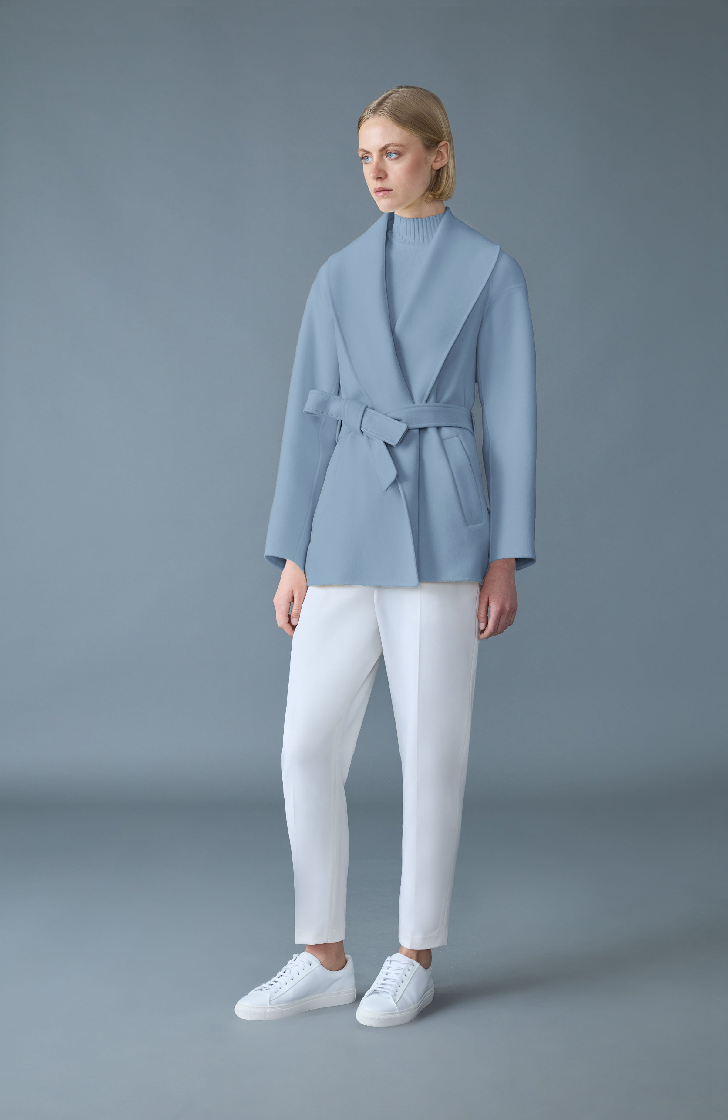 TYRA Double-Face wool robe jacket - 3