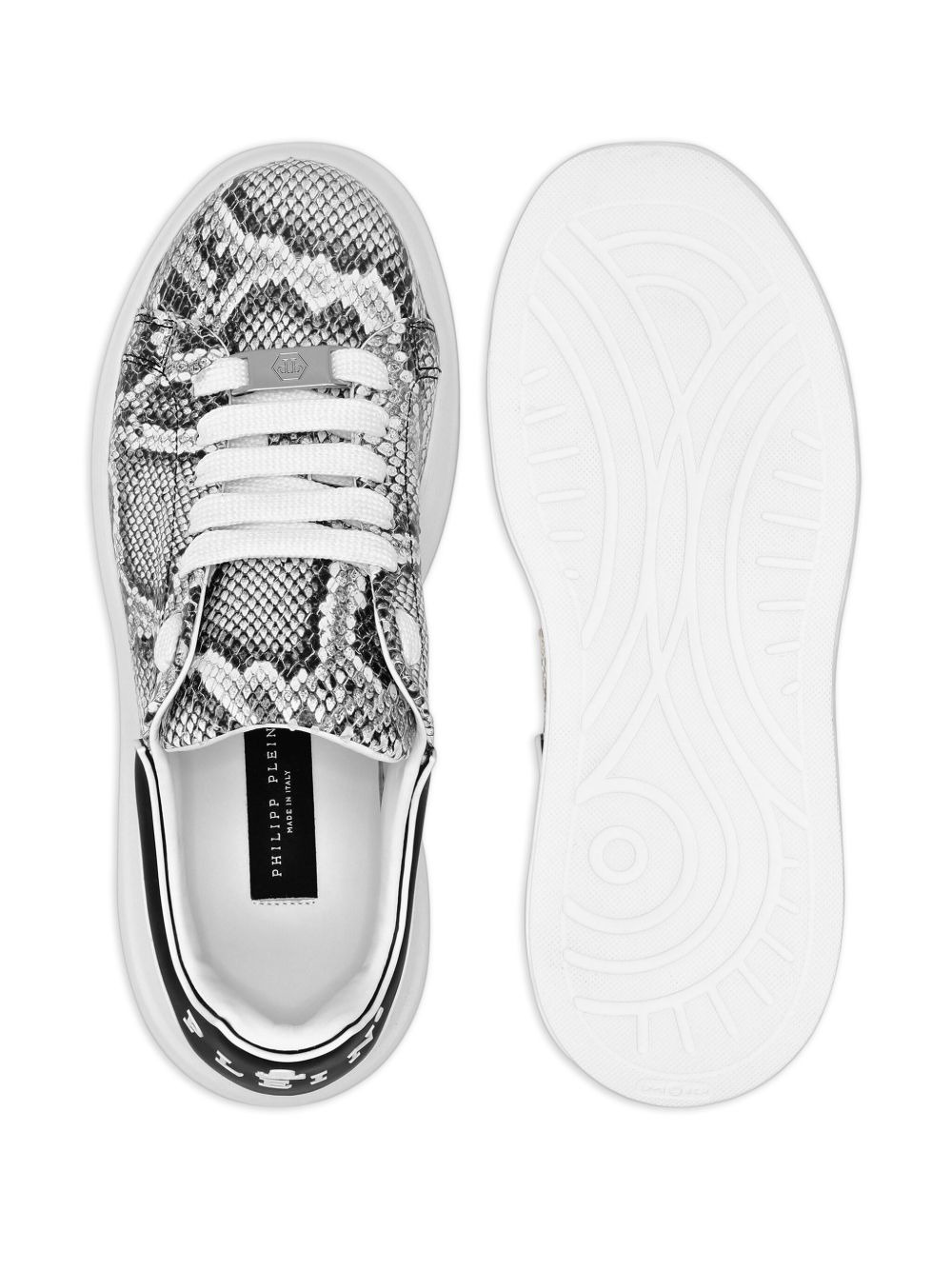 Roccia python-print low-top sneakers - 3