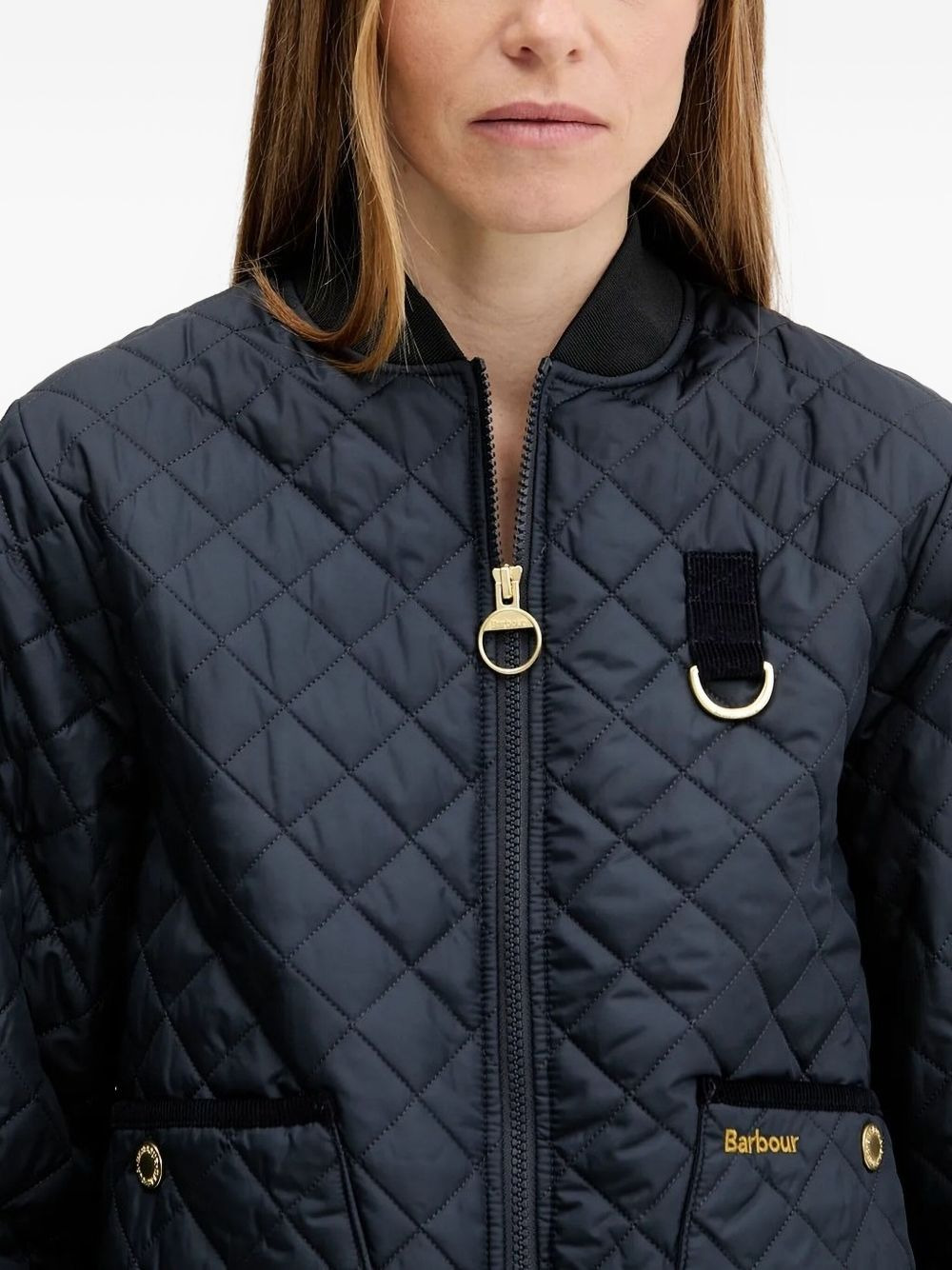 quilted diamond-pattern jacket - 3