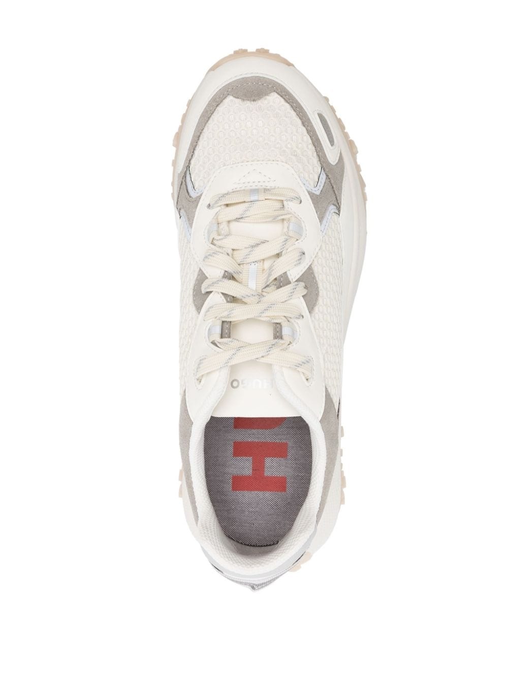 mesh-panelled chunky sneakers - 4