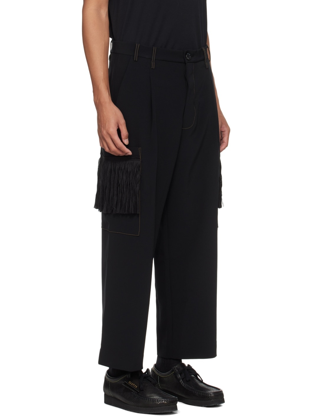 Black Painter's Cargo Pants - 2