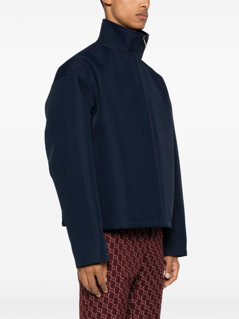 embroidered-logo jacket - 3