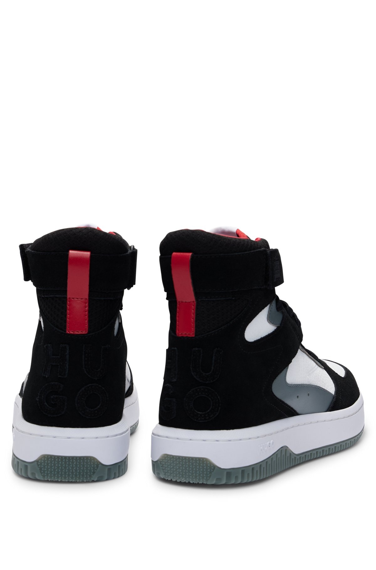 HIGH-TOP SNEAKERS IN A PANELED DESIGN - 5