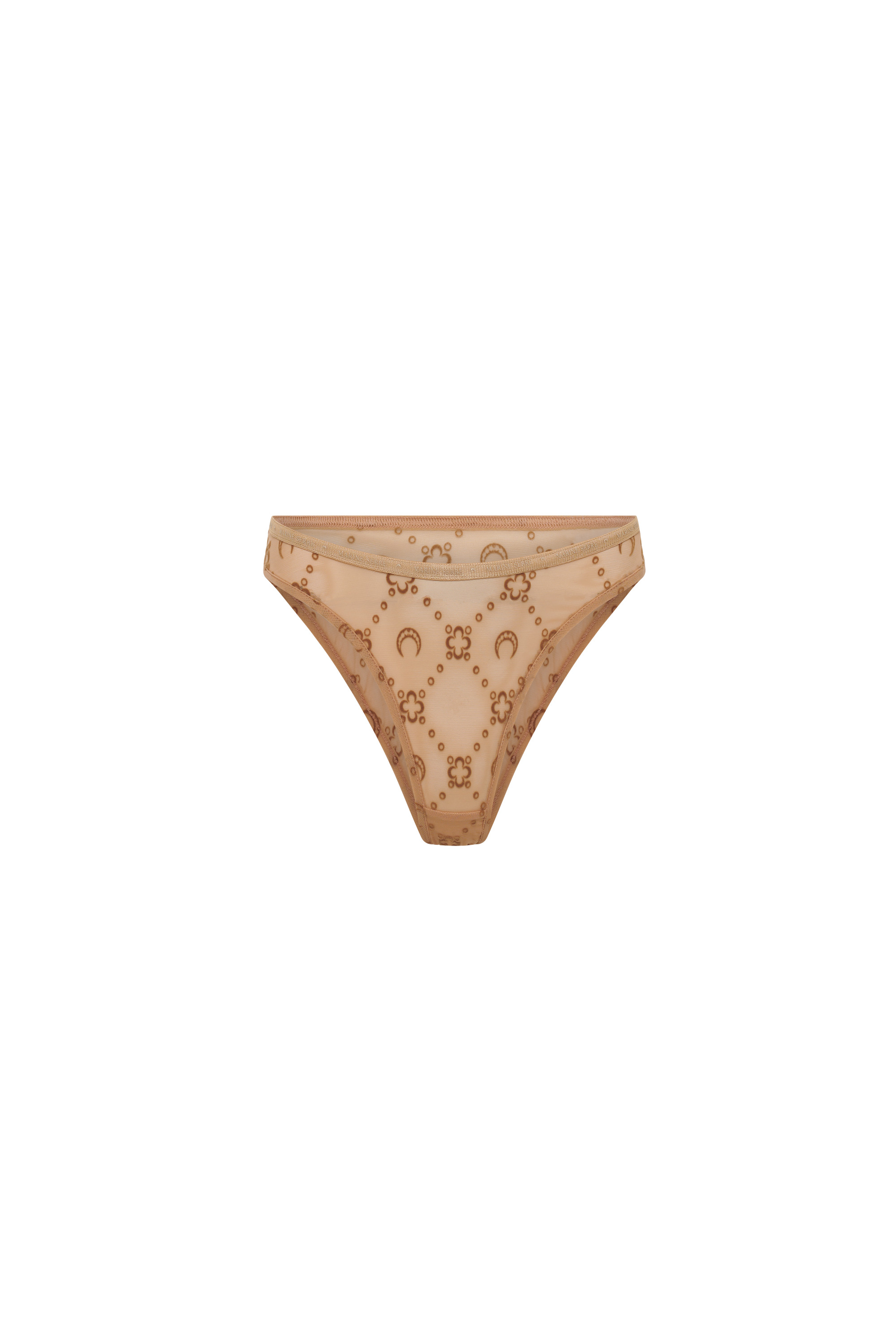 Recycled Mesh Flock High-Cut Panties - 1