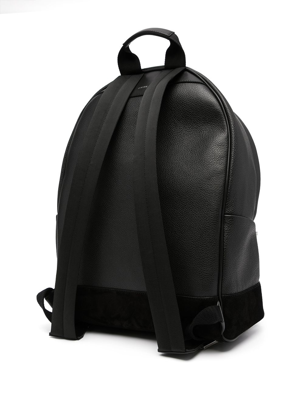 embossed logo leather backpack - 3