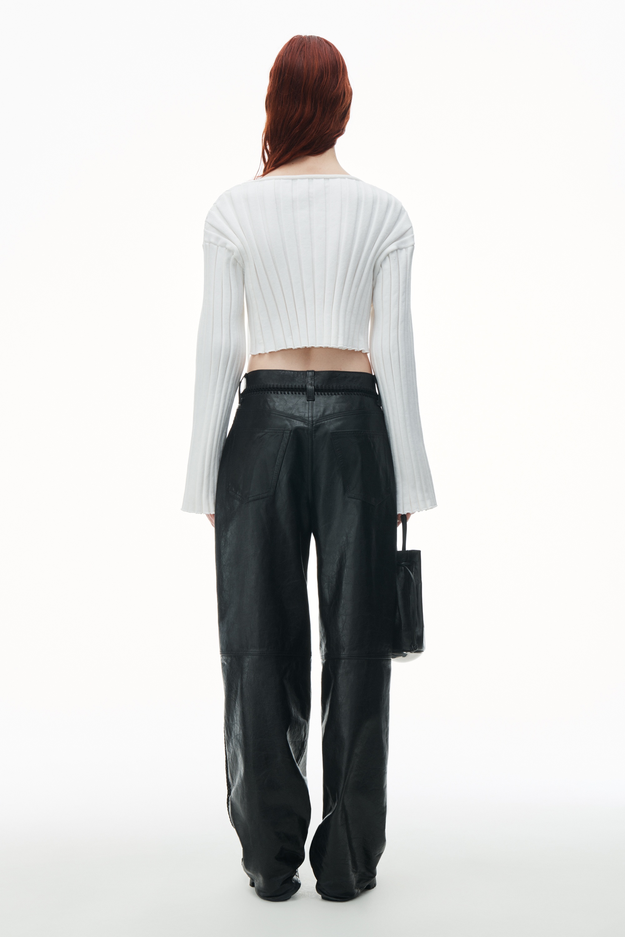 Cropped Pullover With Dropped Shoulder - 4