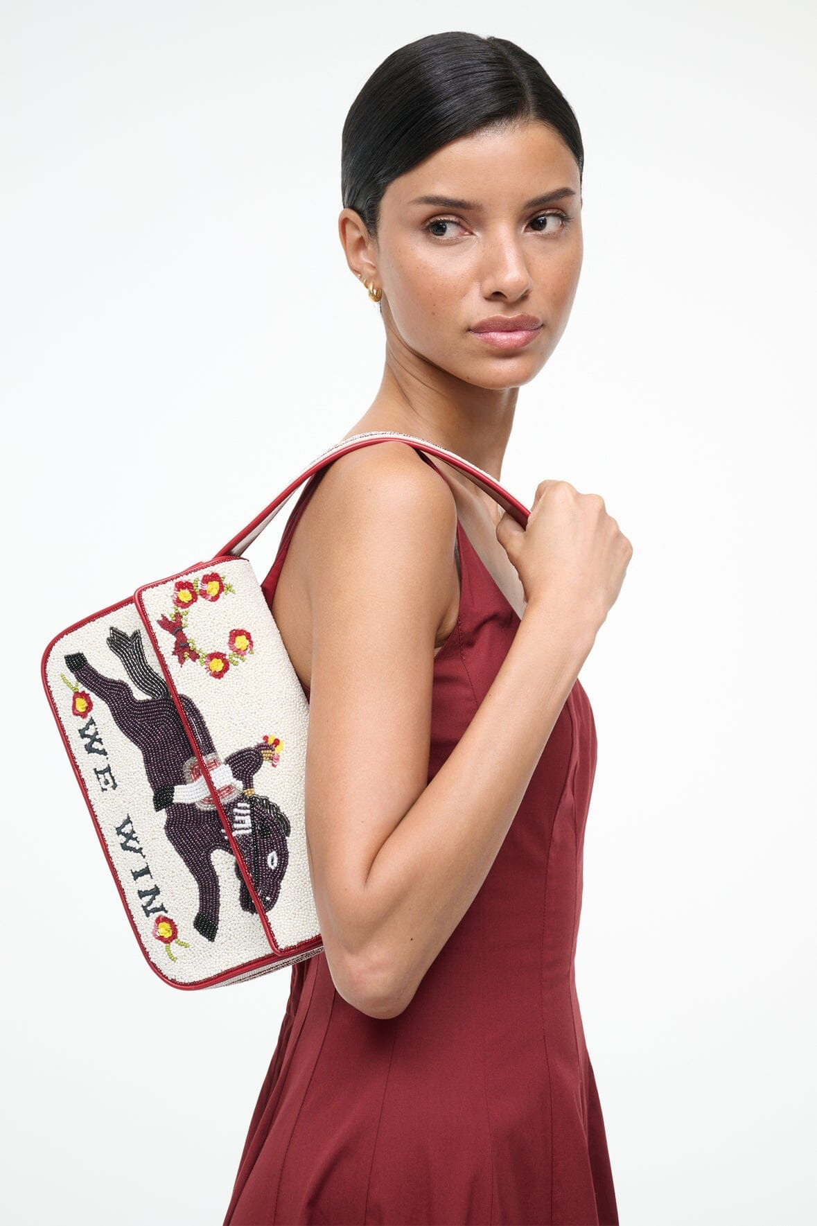 STAUD TOMMY BEADED BAG DERBY - 6