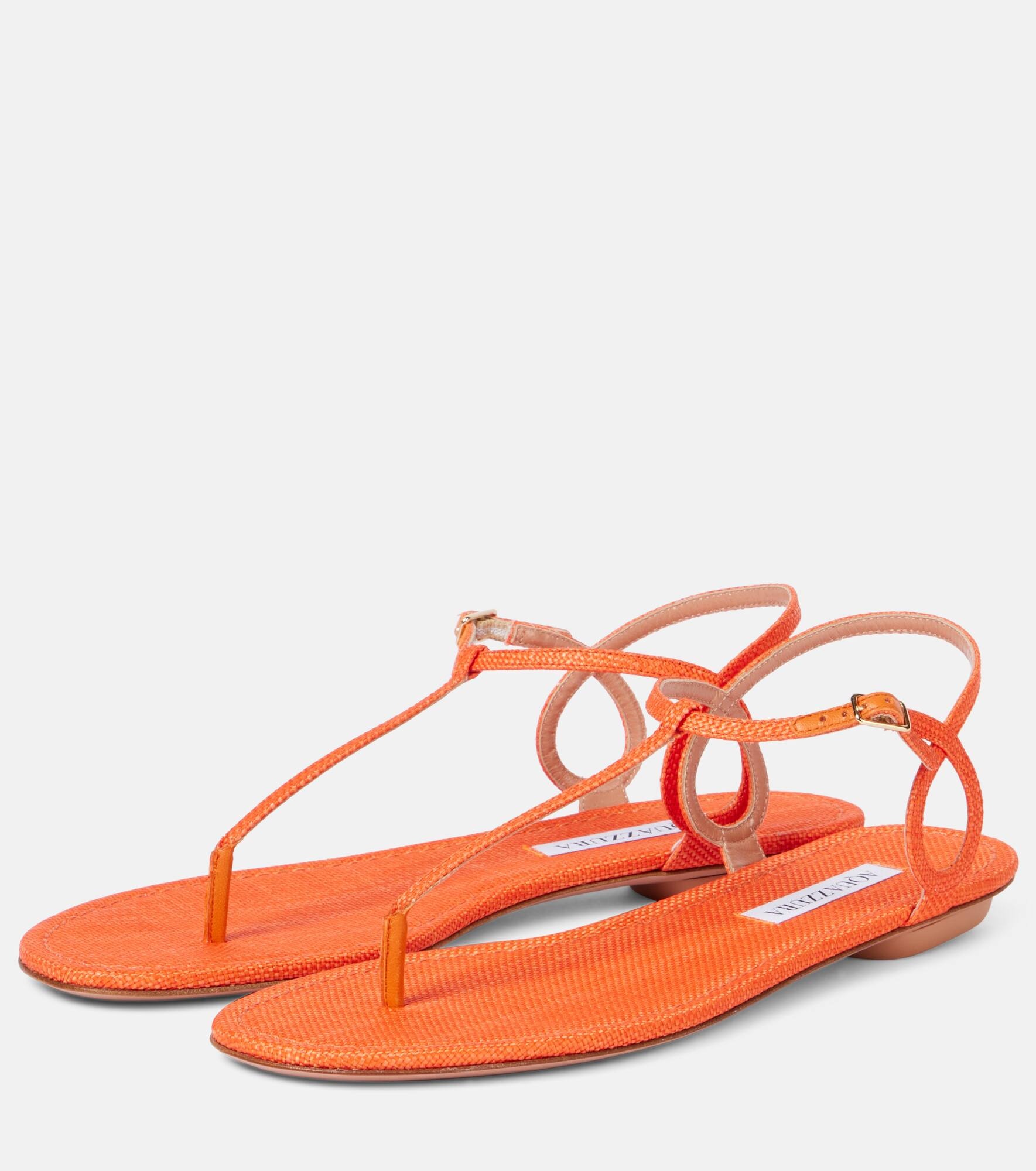 Almost Bare raffia-effect sandals - 4