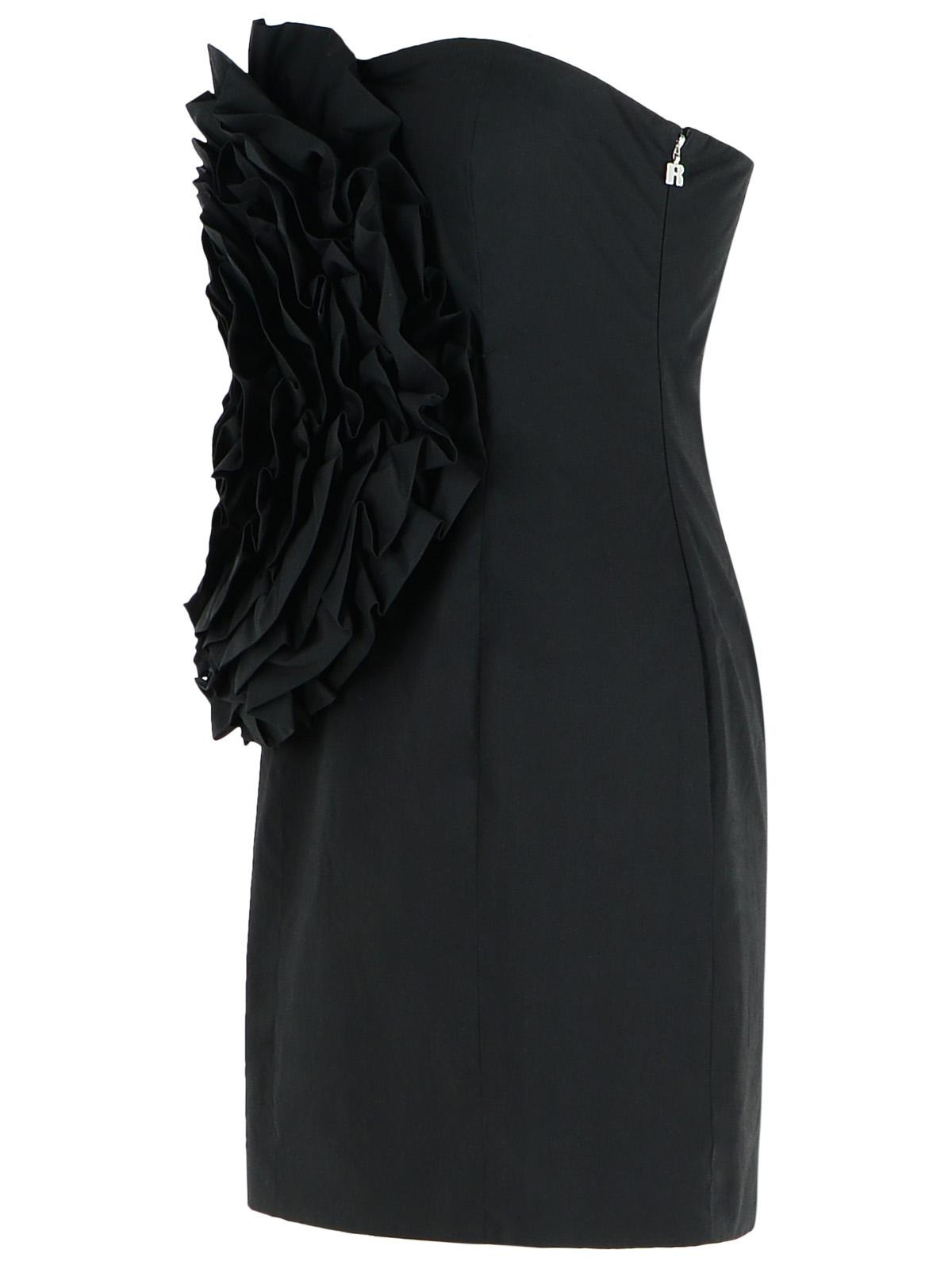 Rotate 'Flower' Black Cotton Dress Women - 2