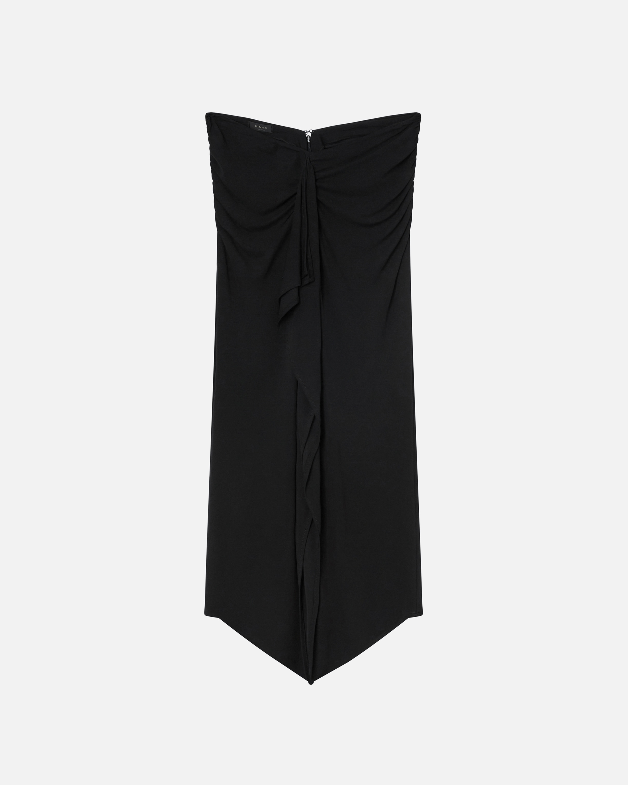 FLOWING PENCIL SKIRT WITH RUFFLE - 1