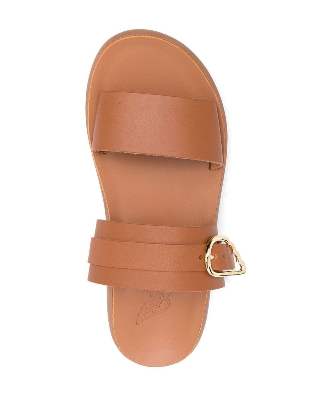 leather slip-on sandals - 4