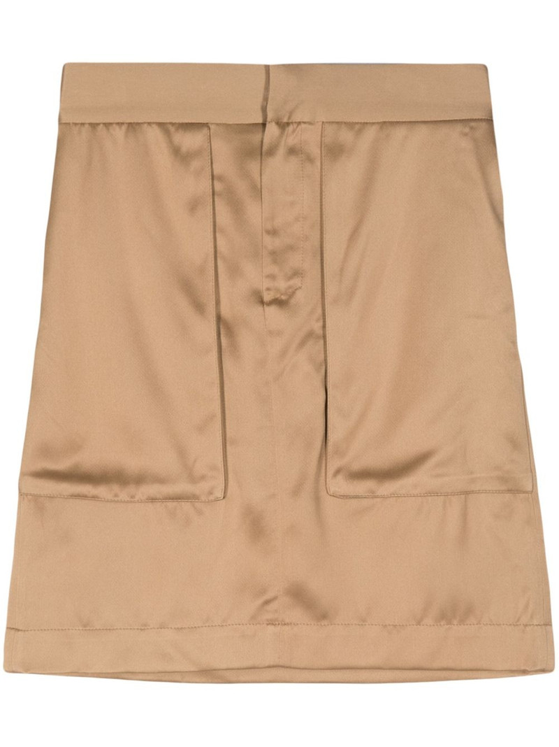 panelled elasticated-waistband skirt 1