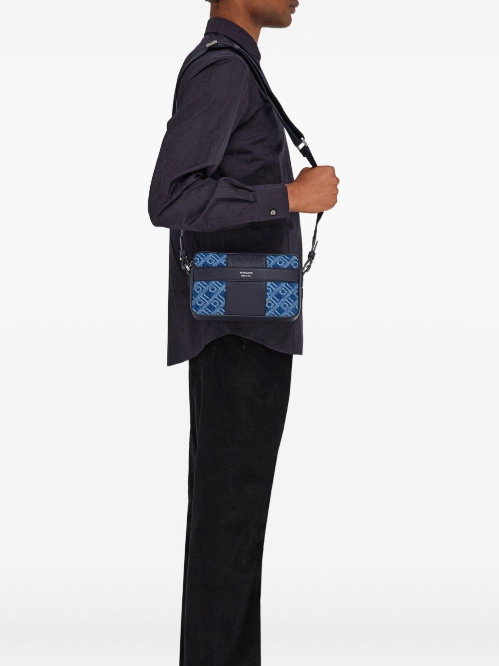 monogram-jacquard shoulder bag - 2