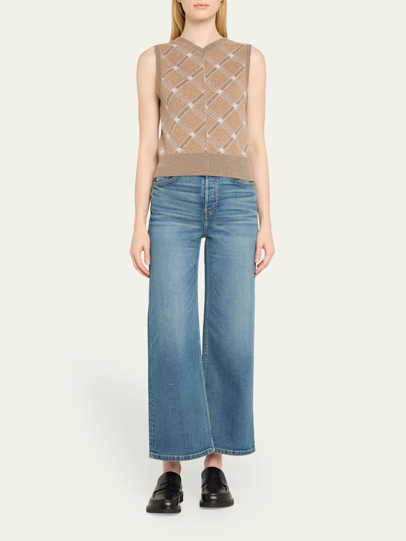 RE/DONE High Rise Wide-Leg Cropped Jeans outlook