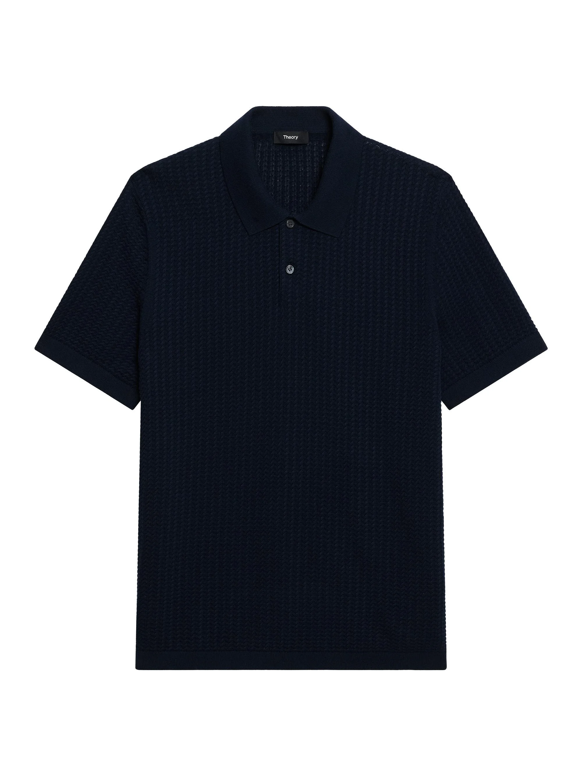 Men's Tactile Cotton Polo Shirt - Baltic - 1