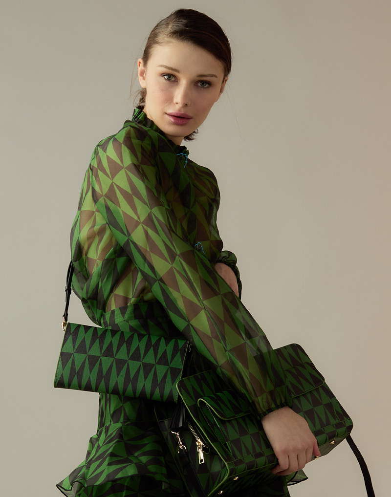 Evergreen Leather Crossbody Purse 4