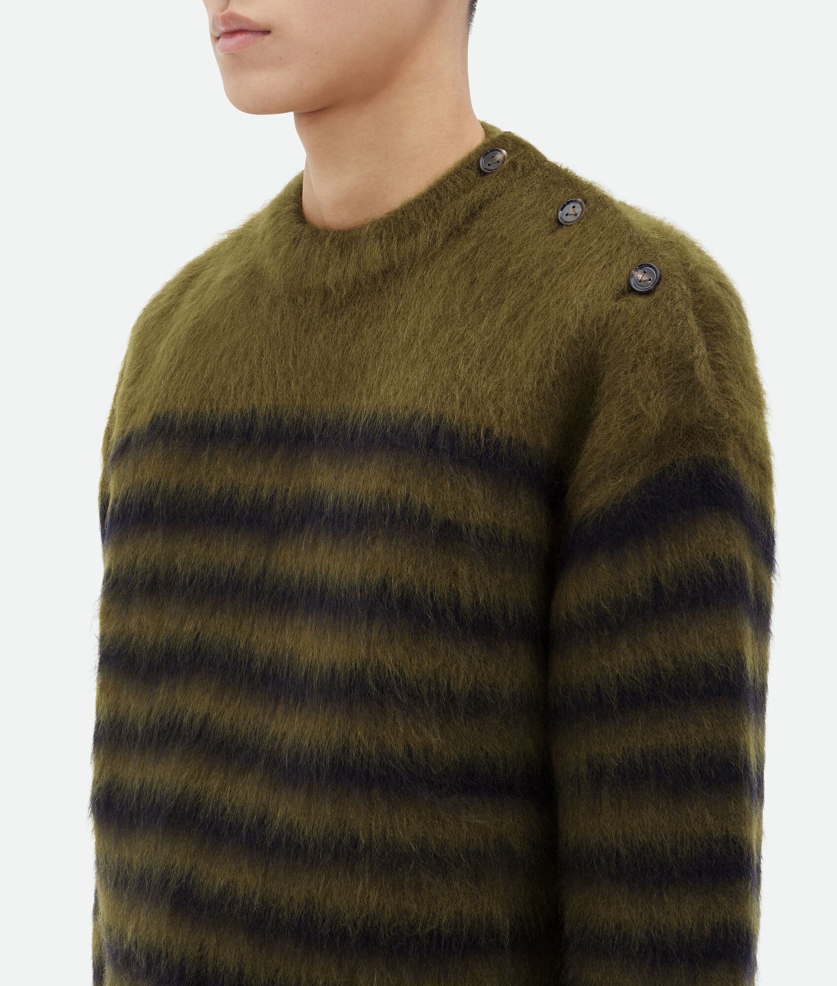 Heavy Marinière Mohair Sweater - 4