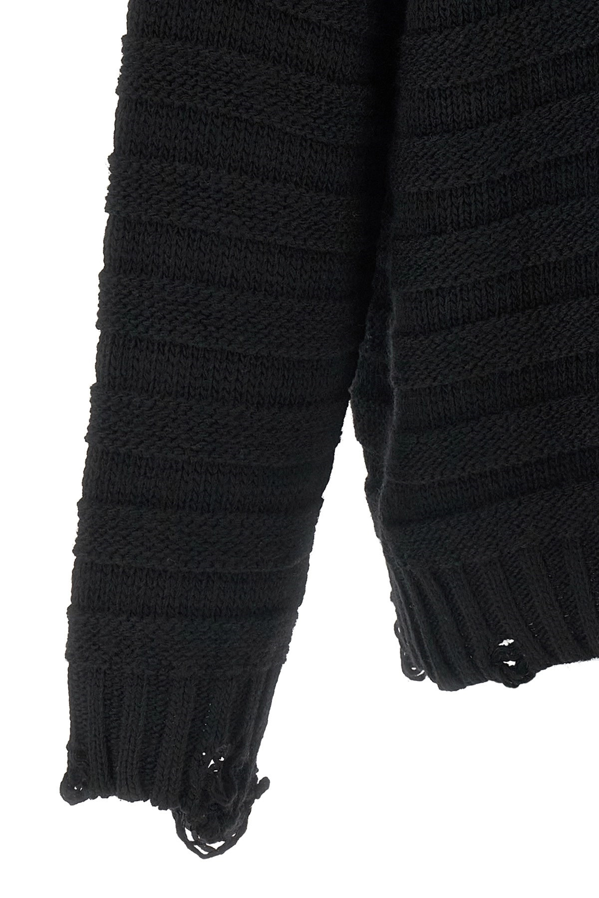 Distressed wool cardigan - 5