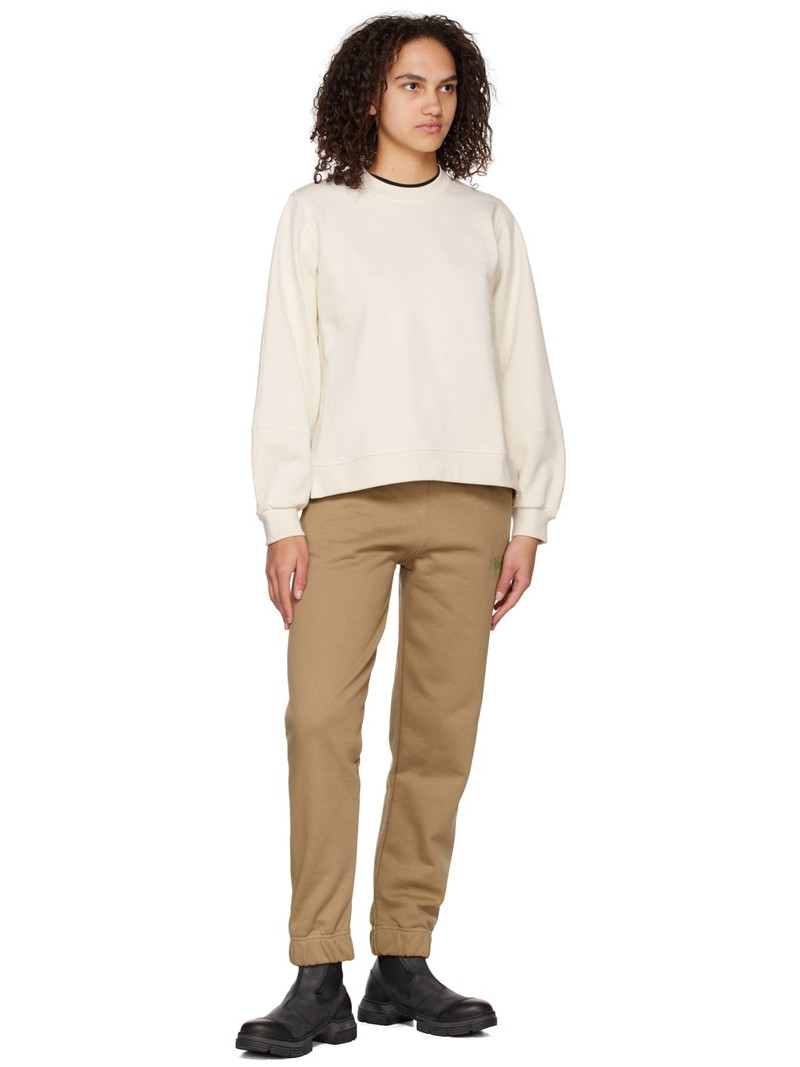 GANNI Tan Software Elasticized Cuff Lounge Pants outlook