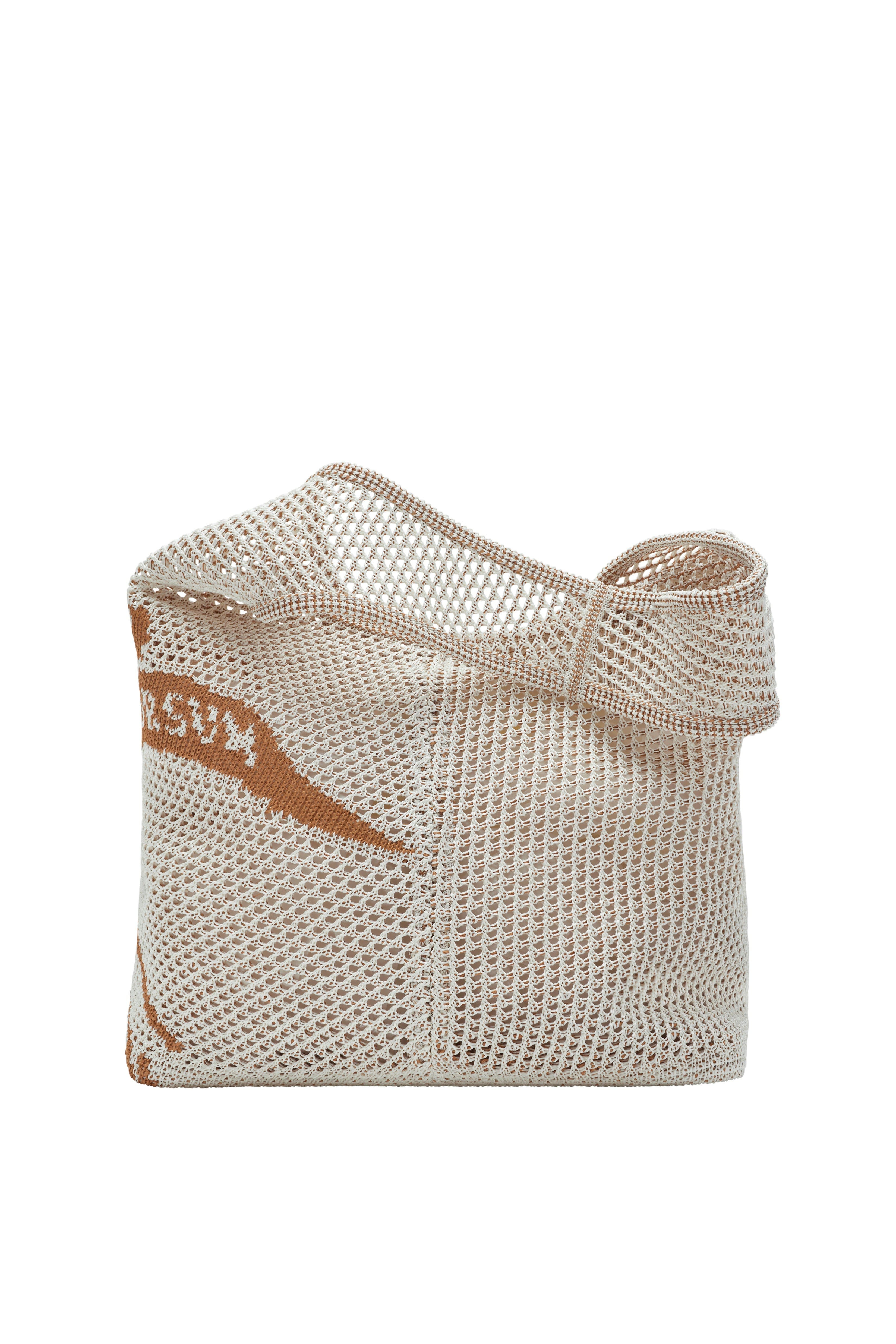 burberry Large EKD Crochet Bag in White/sand at Nordstrom - 5