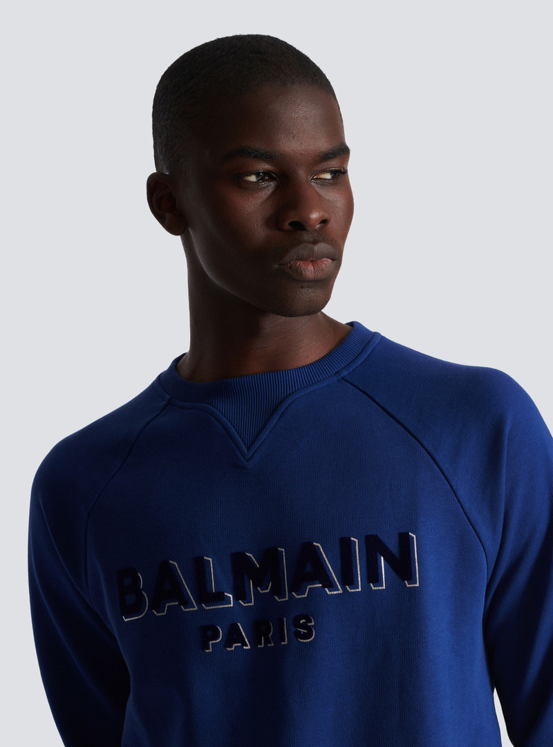 Metallic flocked Balmain sweatshirt 7