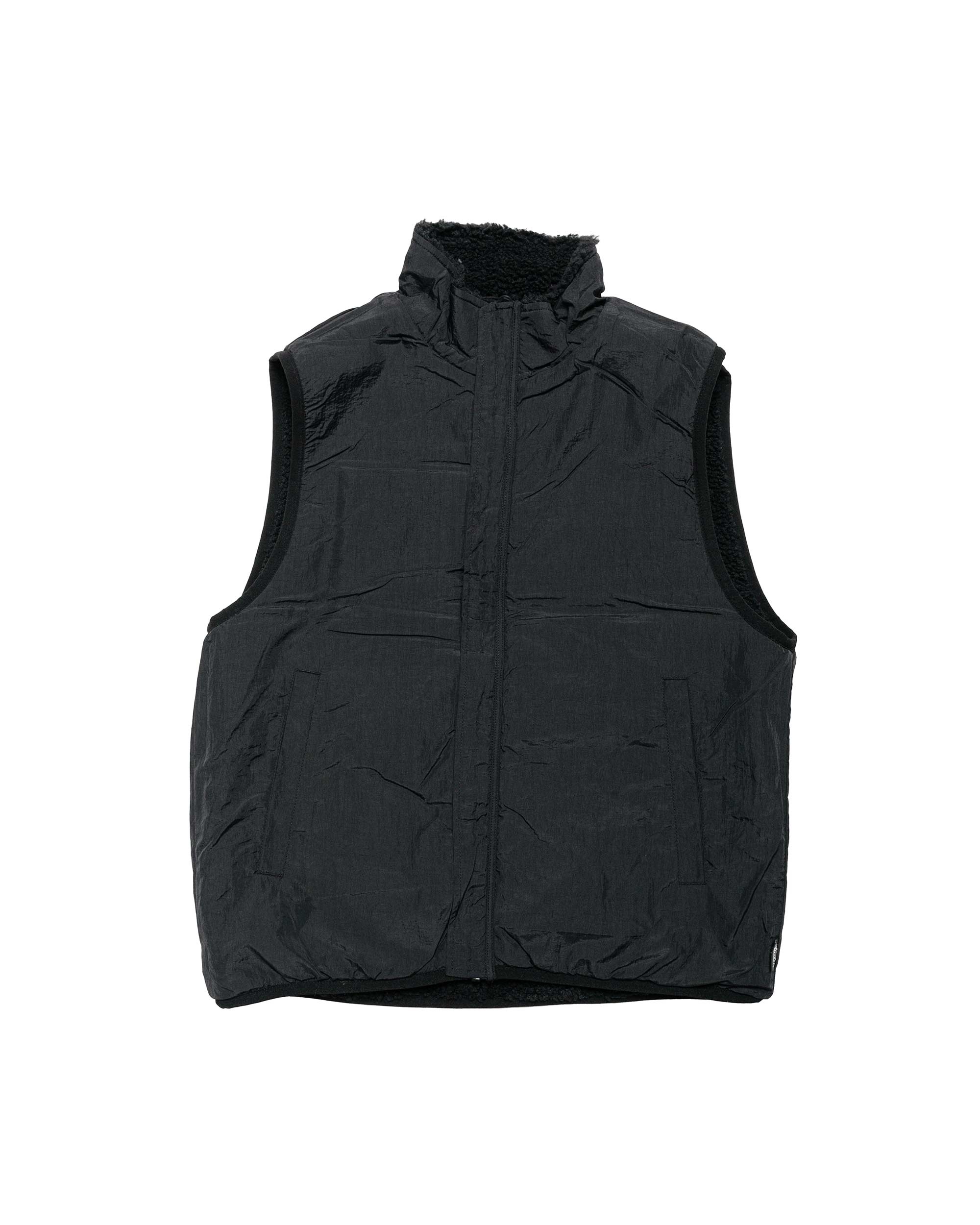 Stüssy Sherpa Reversible Vest Black - 2
