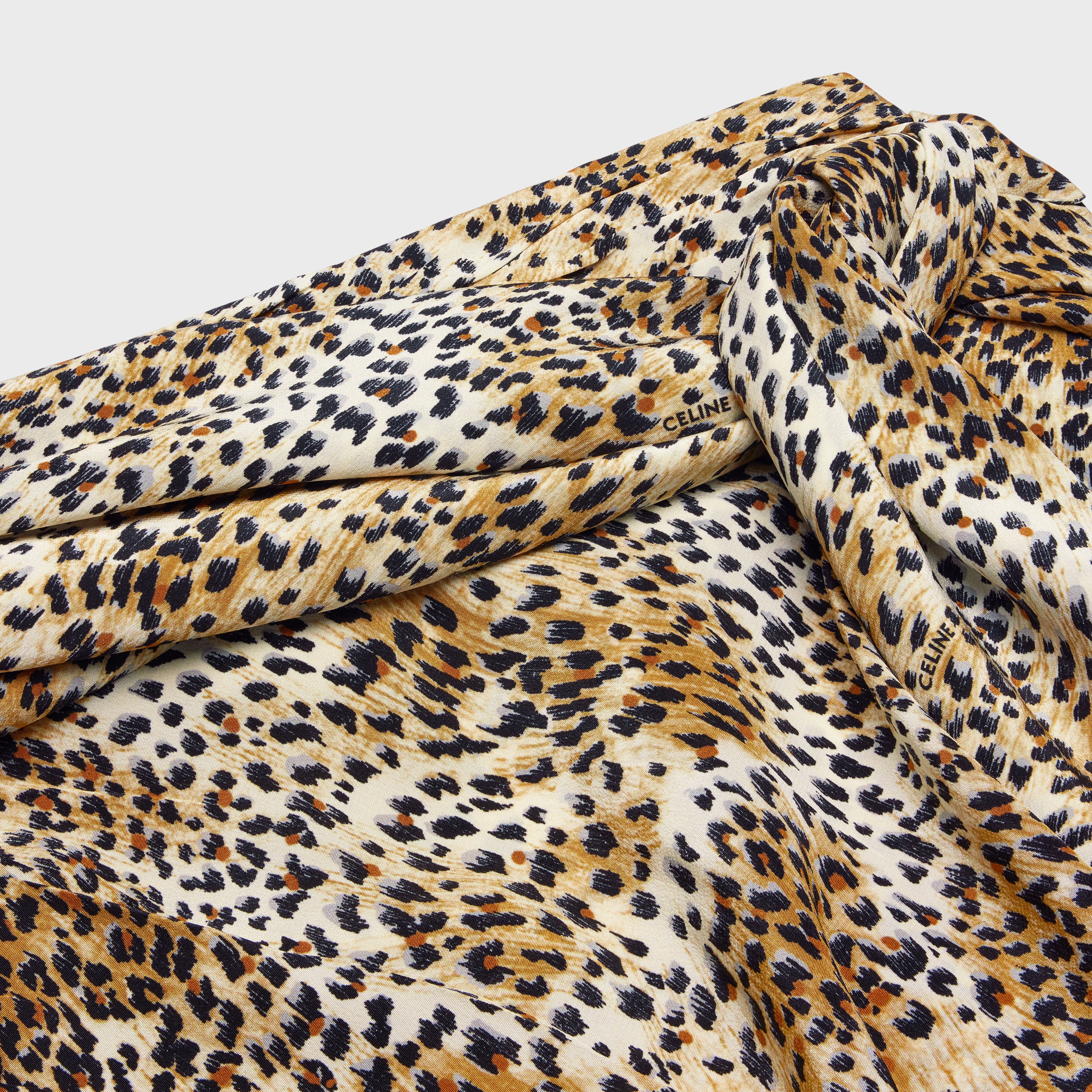 DRAPED SKIRT IN CREPE DE CHINE - 3
