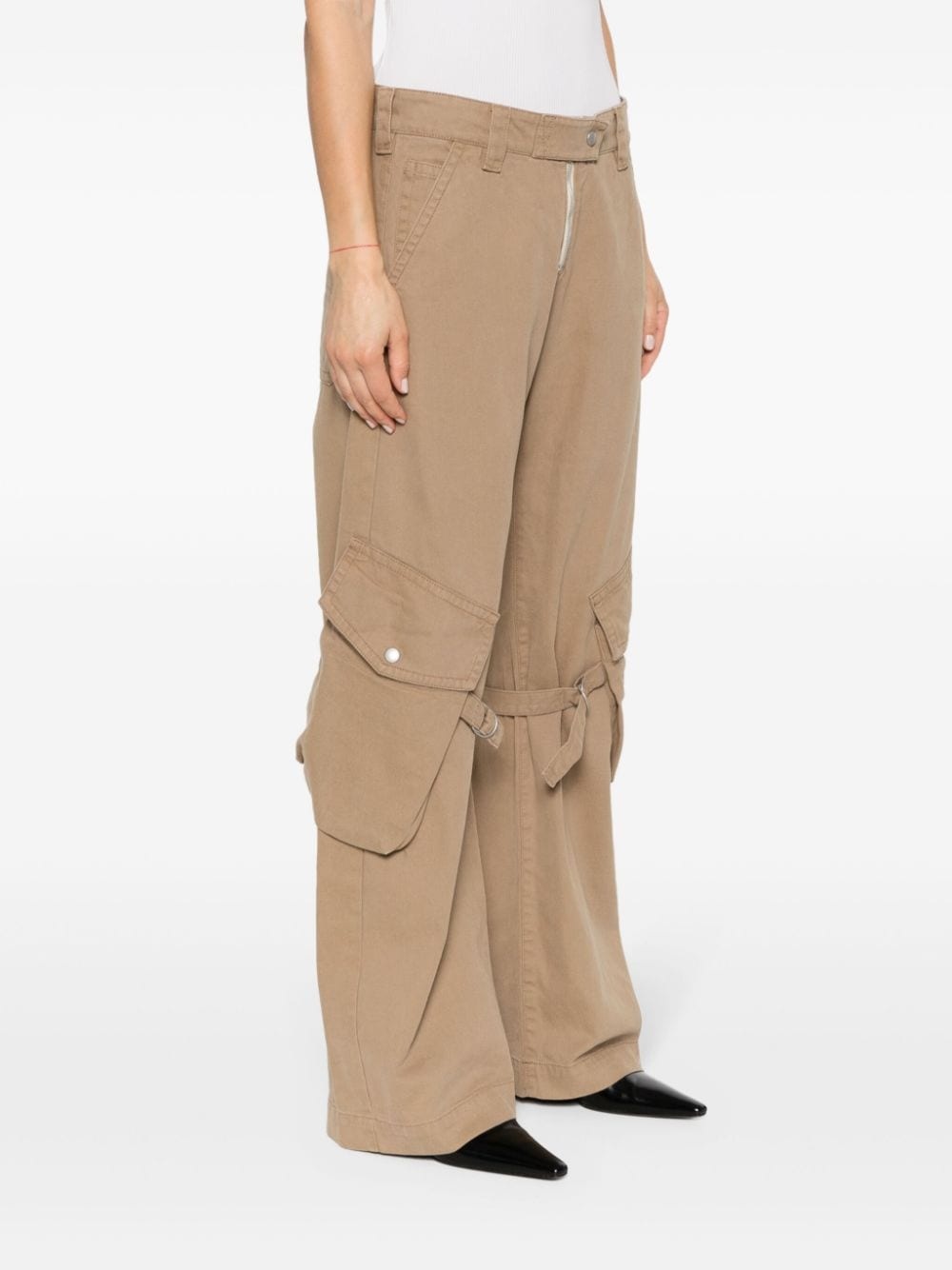 cotton cargo tousers - 3