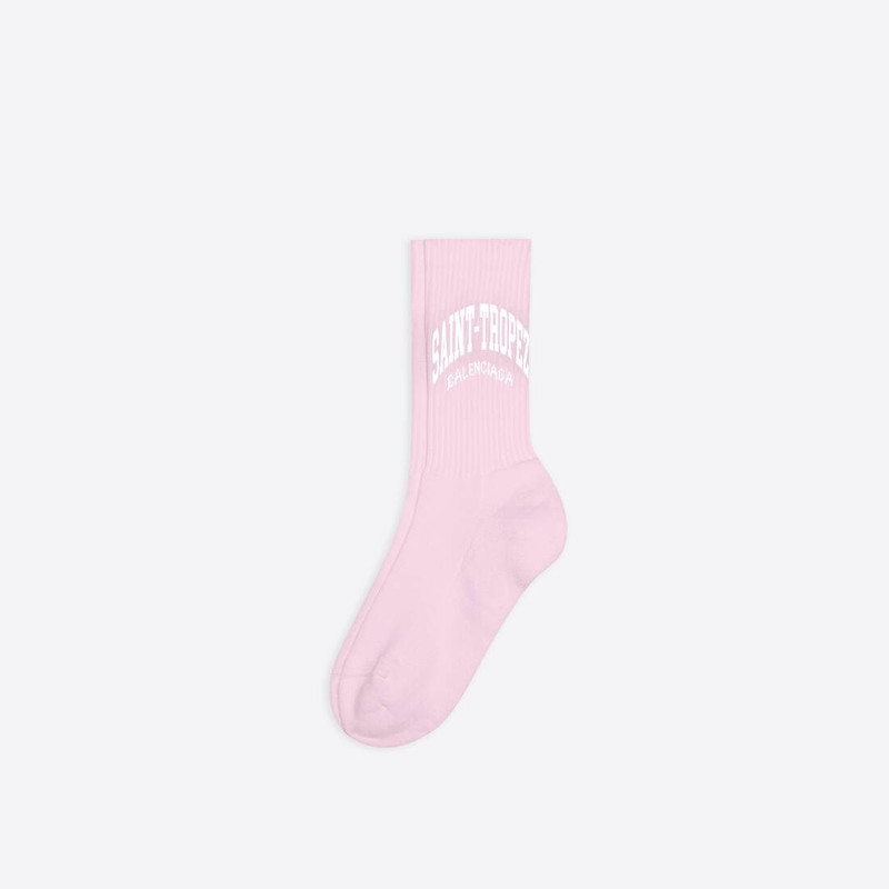 BALENCIAGA Women's Cities Saint Tropez Tennis Socks  in Pink outlook