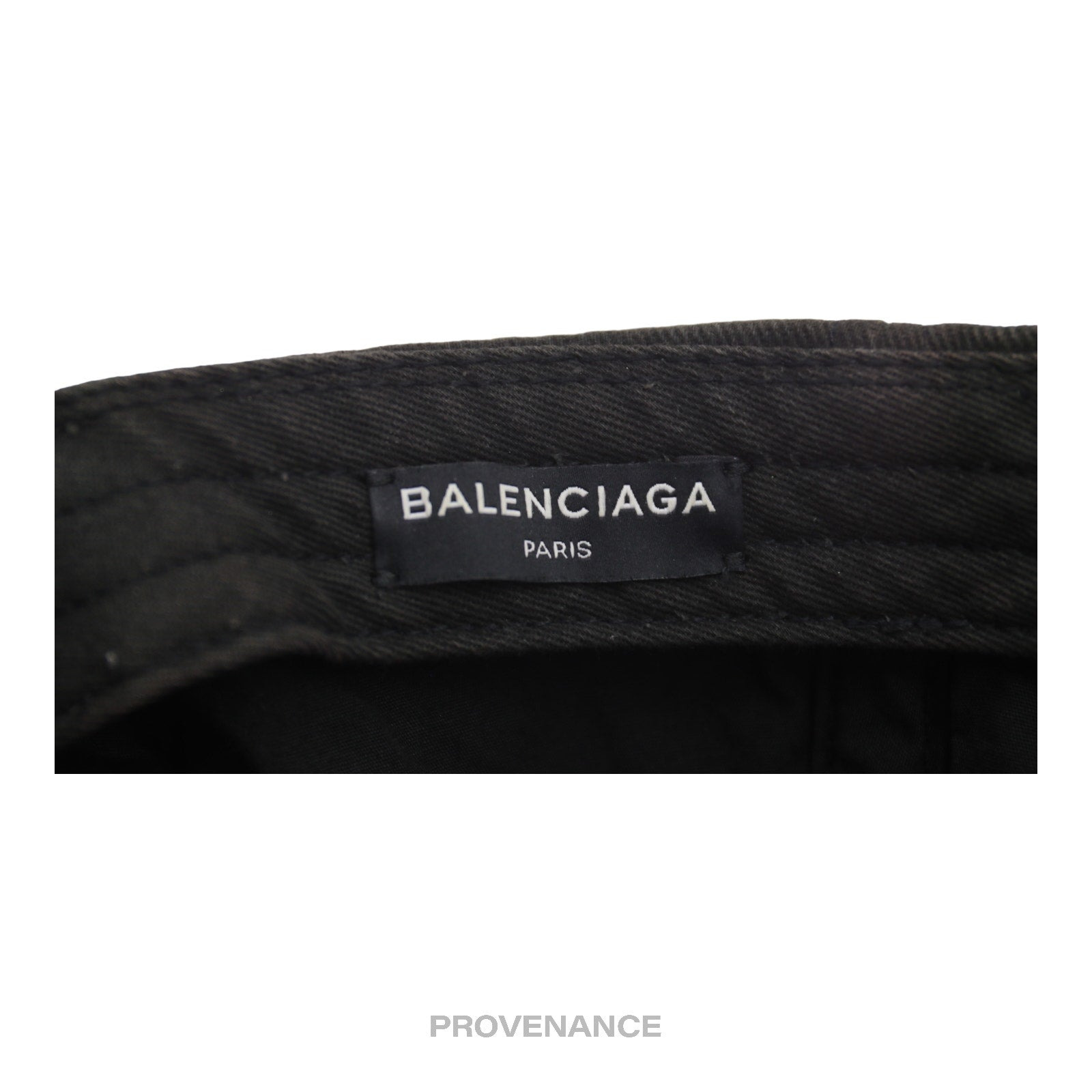 Balenciaga Embroidered Logo Cap - Washed Black - 10