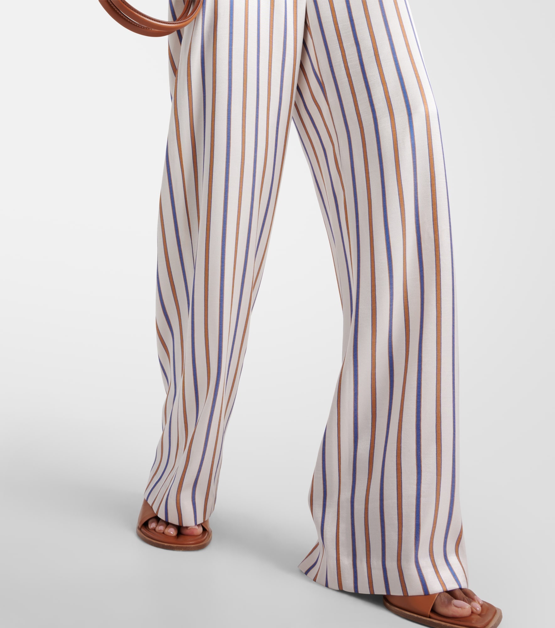 Grigore striped twill wide-leg pants - 5
