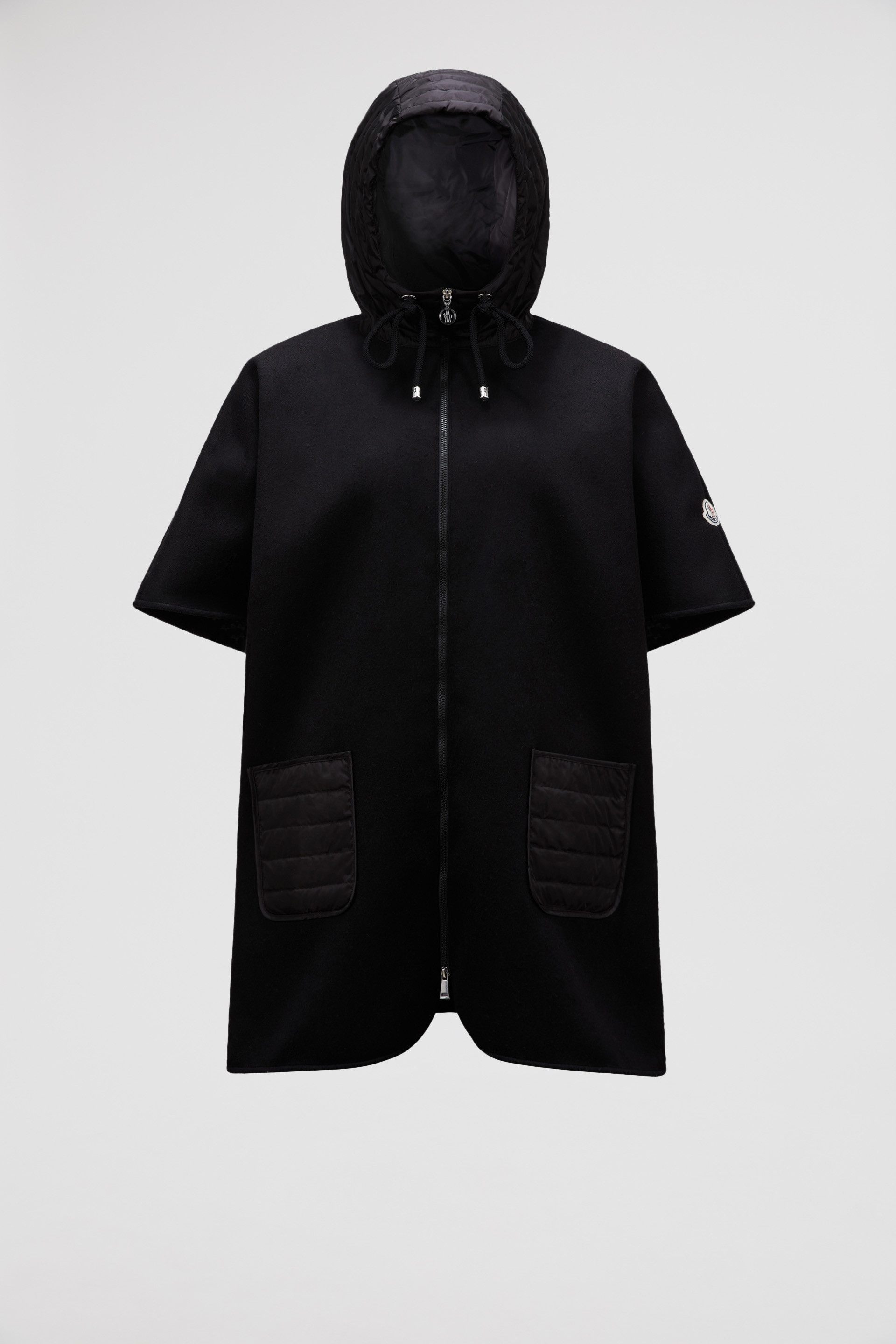 Hooded Down Cape - 1