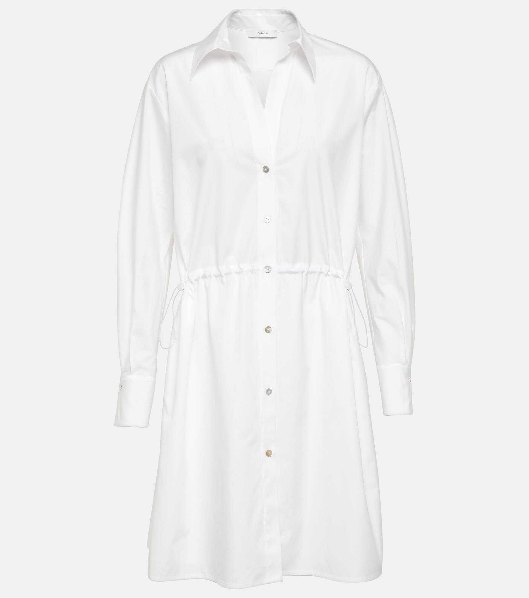 Ruched cotton shirtdress - 1