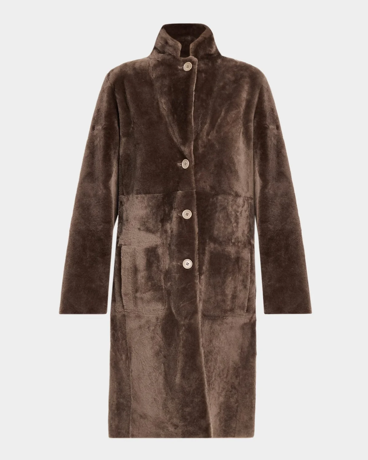 Britanny Reversible Shearling Coat - 1