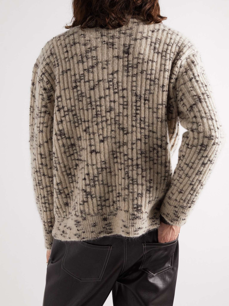 Space-Dyed Ribbed-Knit Sweater 4
