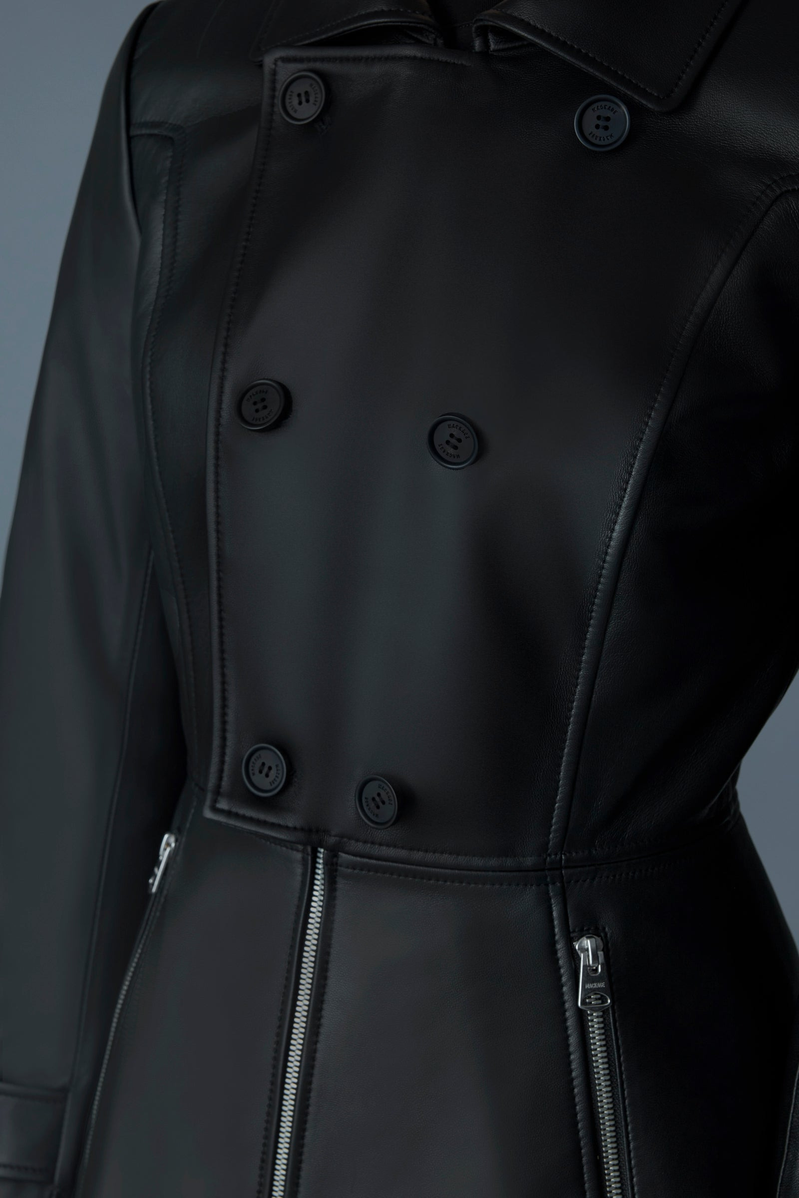 BARBARA Fitted Lamb Leather Jacket - 6