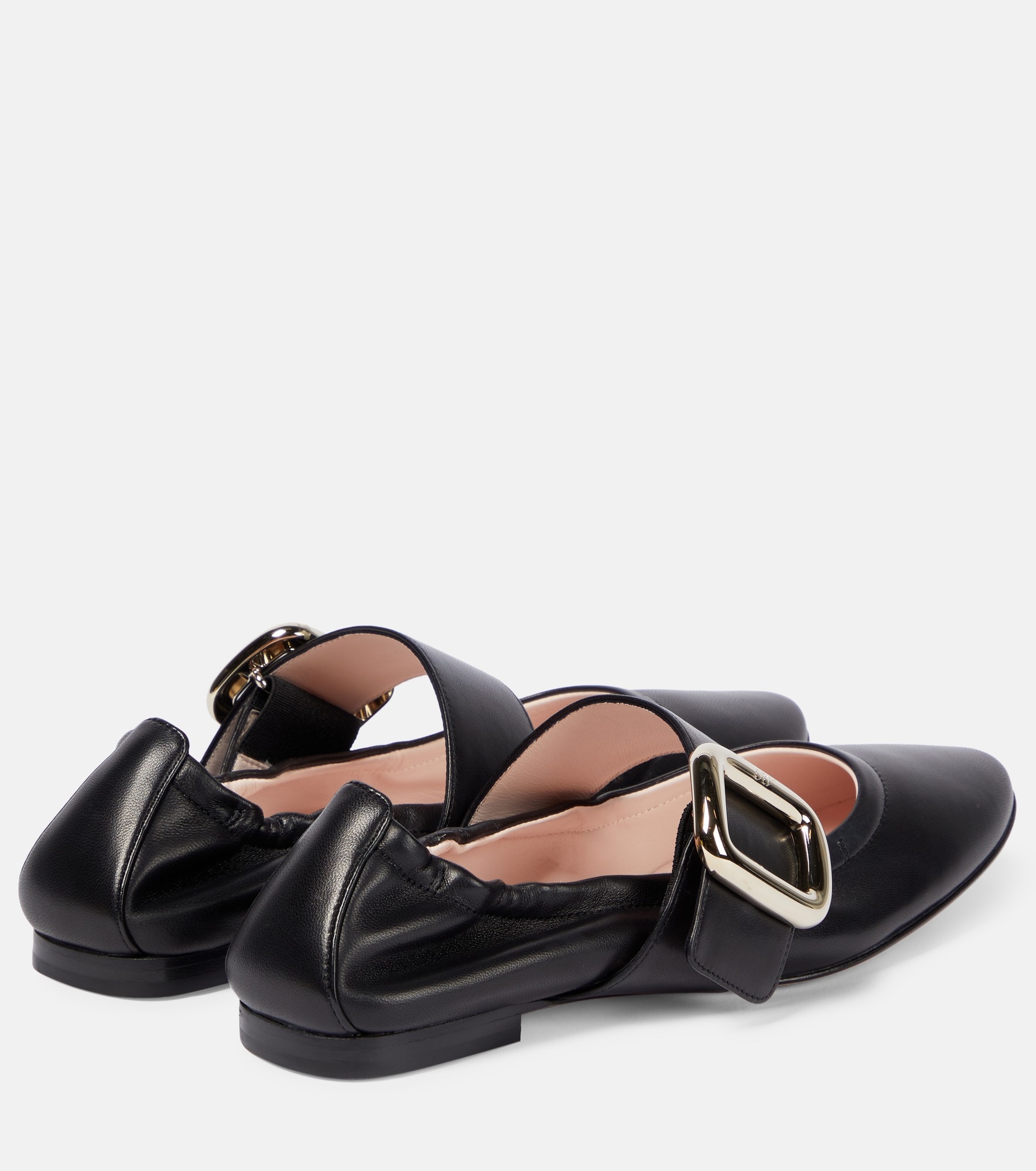 Soft Choc Babies leather ballet flats - 3
