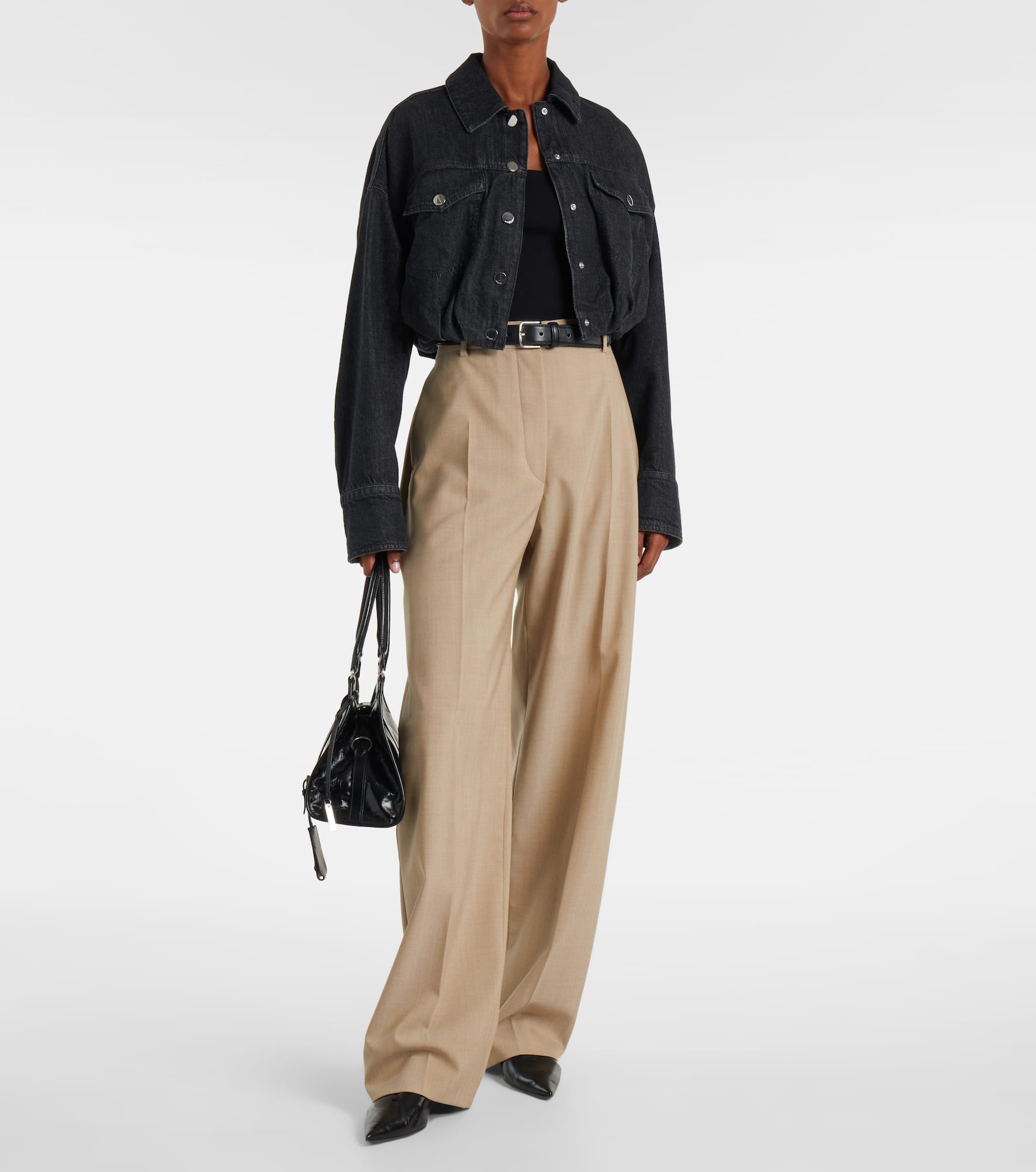 Sondrio cropped denim shirt - 2