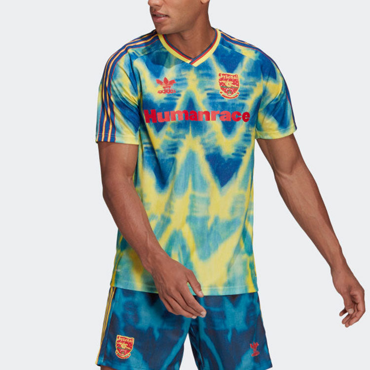 adidas x Human Race Arsenal Jersey 'Eqt Yellow Collegiate Navy' GJ9082 - 6