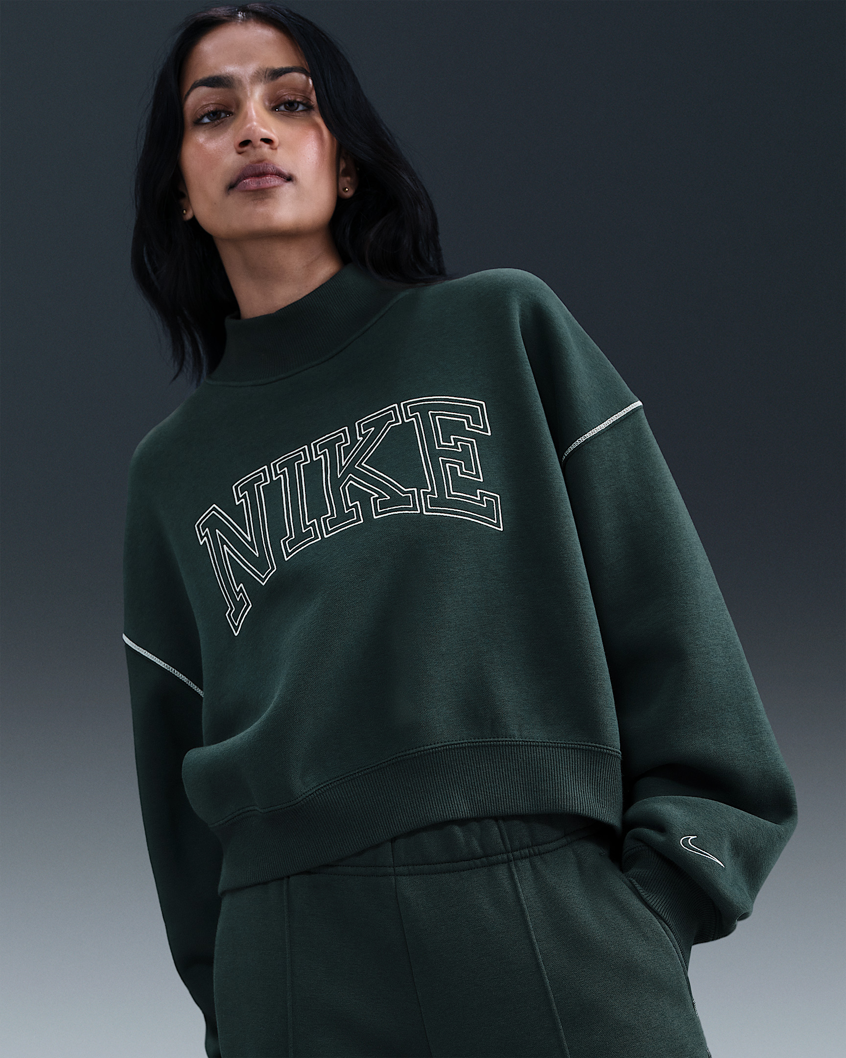 Nike Sportswear Phoenix Fleece Women's Mock-Neck Sweatshirt - 1