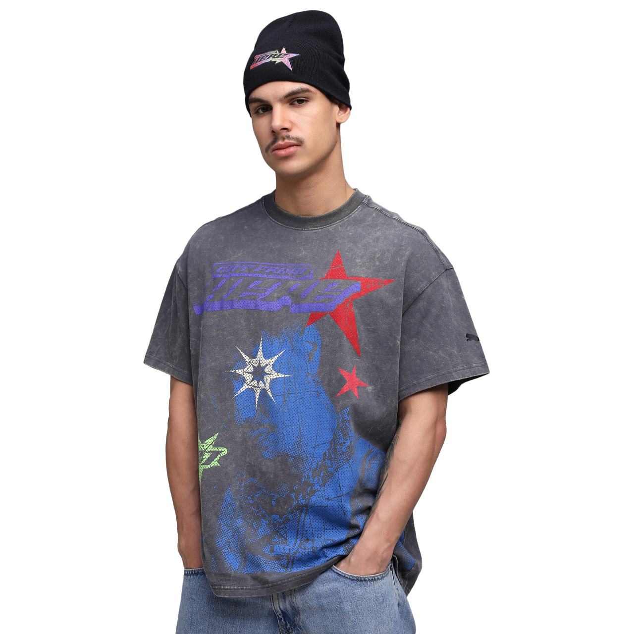 PUMA Mens PUMA LaMelo Star Vision Graphic T-Shirt - 1