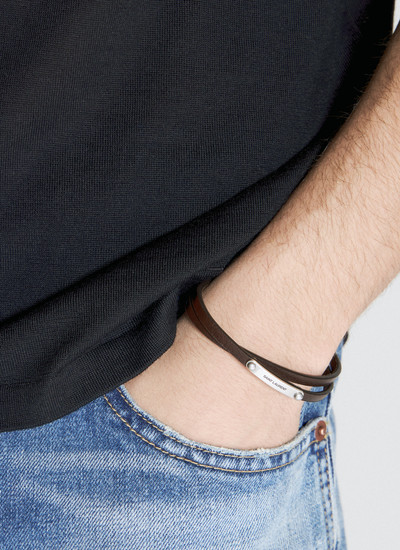 SAINT LAURENT Double-Wrap ID Bracelet outlook